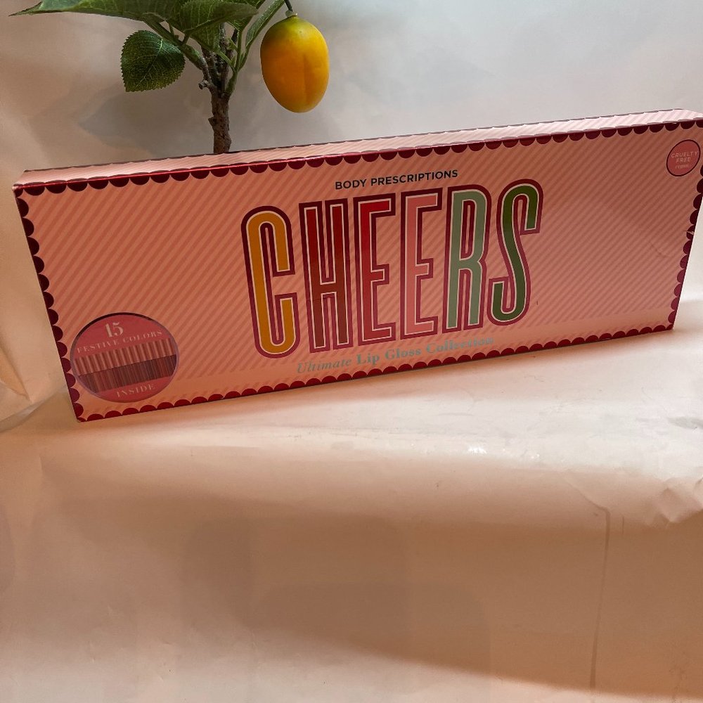 BODY PRESCRIPTION CHEERS LIP GLOSS COLLECTION NEW IN BOX 15 COLORS INSIDE